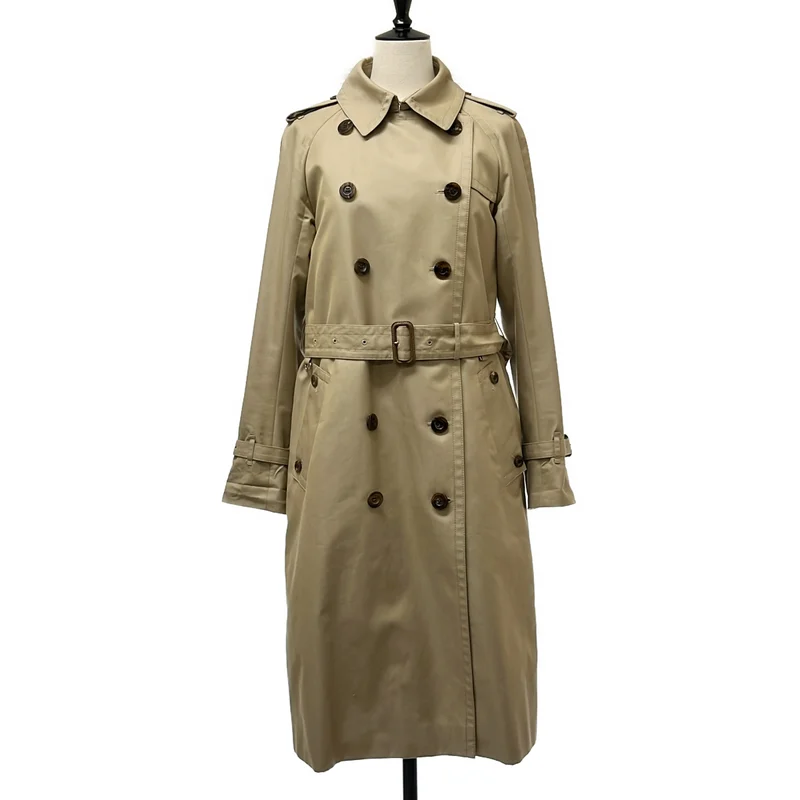 AQUASCUTUM / アクアスキュータム | ベルテッド ロゴボタン トレンチコート / インナー着脱可 | 6 | レディース