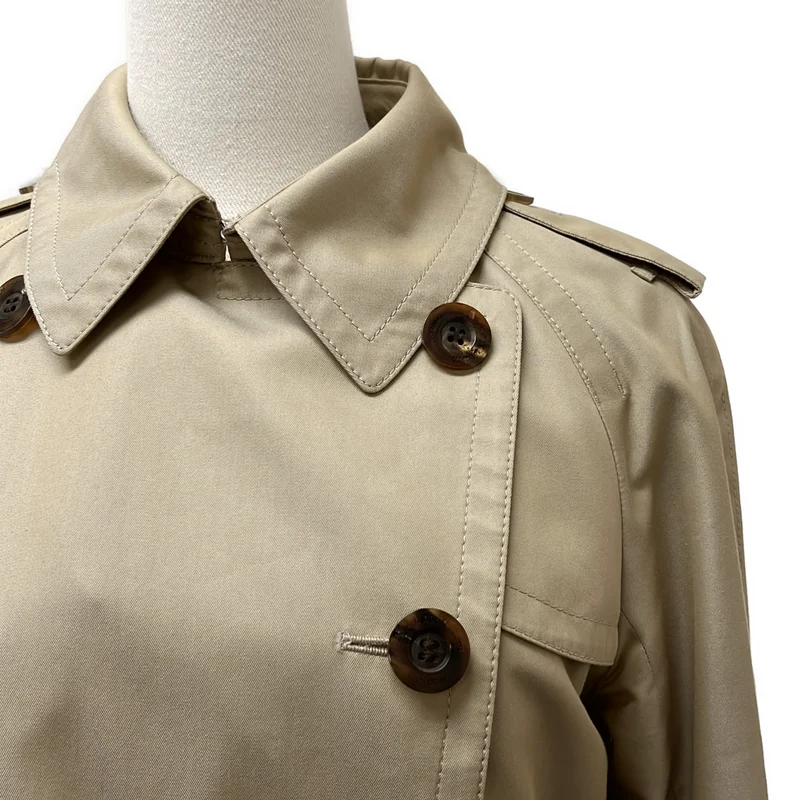 AQUASCUTUM / アクアスキュータム | ベルテッド ロゴボタン トレンチコート / インナー着脱可 | 6 | レディース