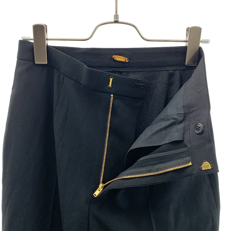 MUSE de Deuxieme Classe / ミューズドゥーズィーエムクラス | 2022AW | EDEN CROPPED PANTS / トリアセテート スラックス パンツ | 34 | レディース