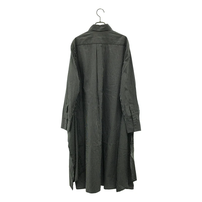 MM6 Maison Margiela / エムエムシックスメゾンマルジェラ | コットン ストライプ ロング シャツワンピース | 36 | レディース