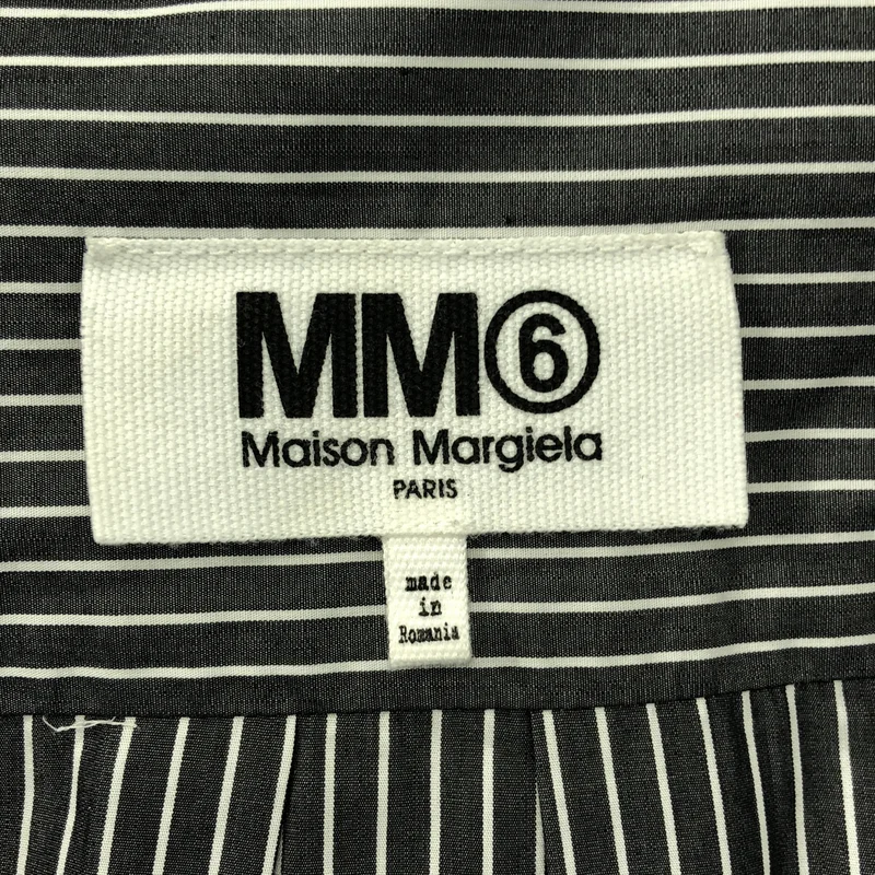 MM6 Maison Margiela / エムエムシックスメゾンマルジェラ | コットン ストライプ ロング シャツワンピース | 36 | レディース