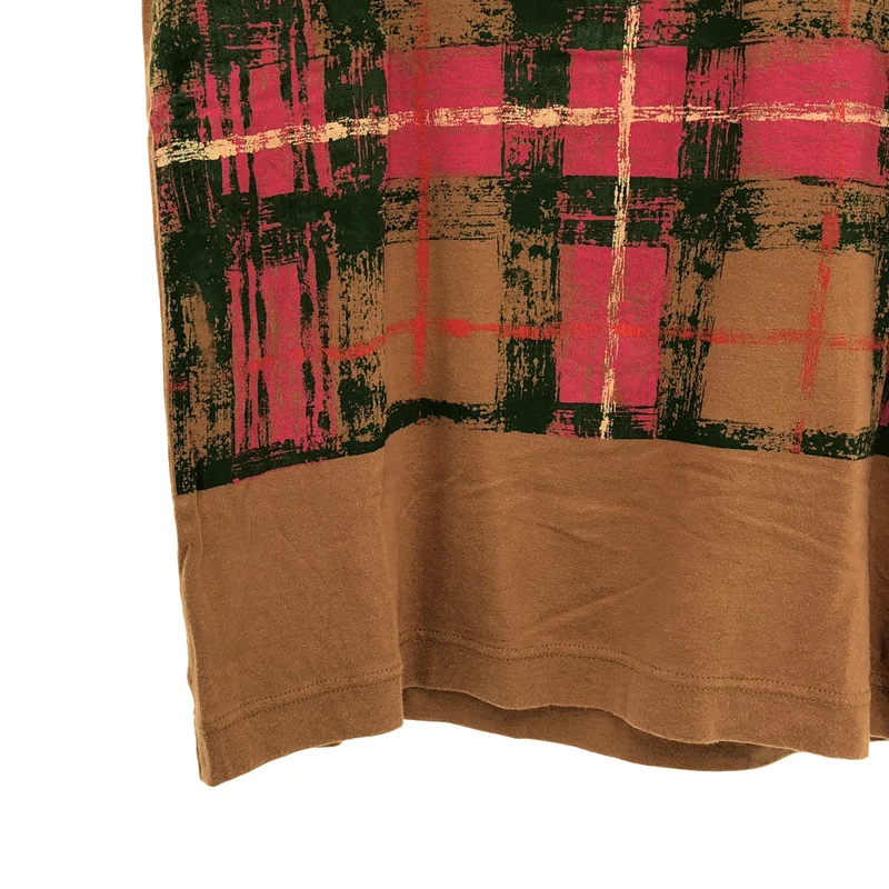 tricot COMME des GARCONS / トリココムデギャルソン | 2012SS | 製品加工 チェックプリント Tシャツ | M | レディース