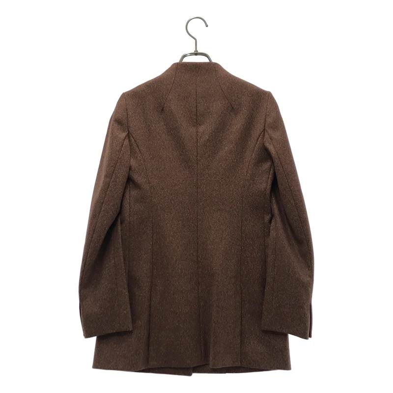 Mame Kurogouchi / マメクロゴウチ | • Melange Flannel Collarless Jacket ジャケット MM22FW-JK051 | 1 | レディース