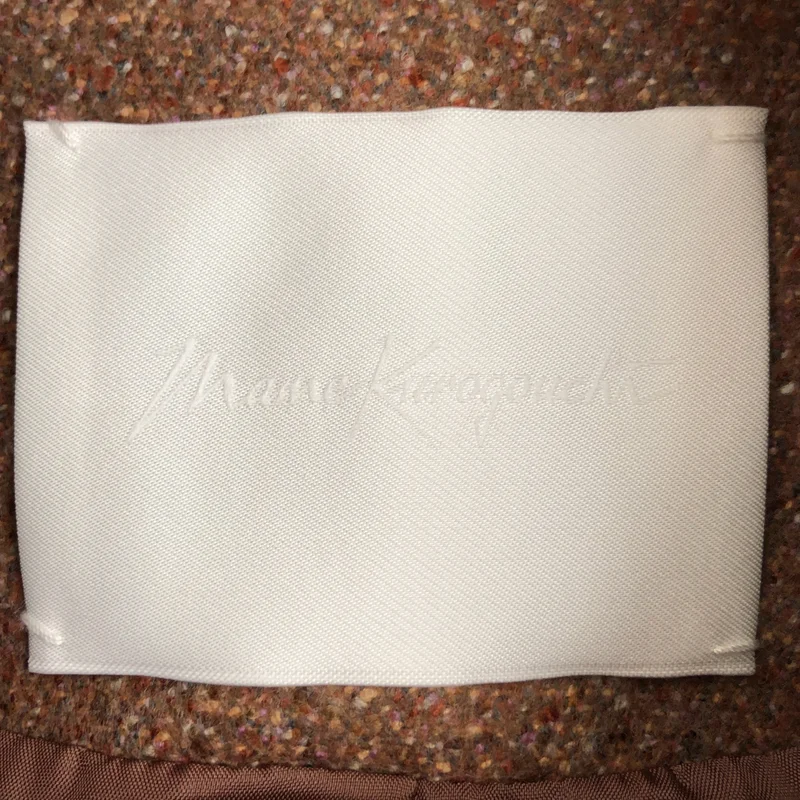 Mame Kurogouchi / マメクロゴウチ | • Melange Flannel Collarless Jacket ジャケット MM22FW-JK051 | 1 | レディース