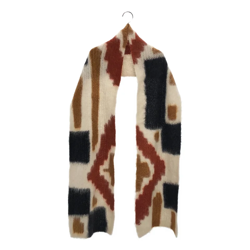 Mame Kurogouchi / マメクロゴウチ | 2023AW | Origami Dyed Alpaca Wool Knitted Scarf アルパカ ウール マフラー | F | その他