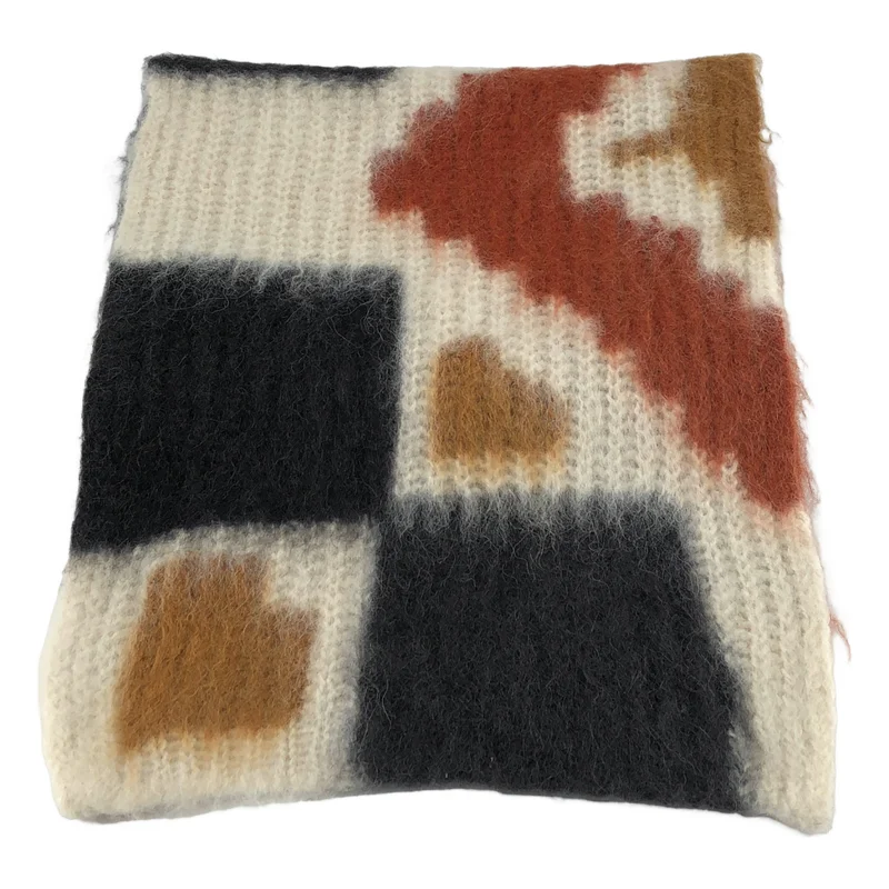 Mame Kurogouchi / マメクロゴウチ | 2023AW | Origami Dyed Alpaca Wool Knitted Scarf アルパカ ウール マフラー | F | その他