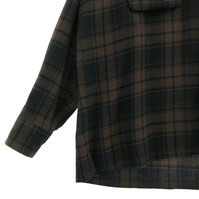 MARKAWARE / マーカウェア | 2023AW | オーガニックウール チェック オープンカラーシャツ | 1 | メンズ