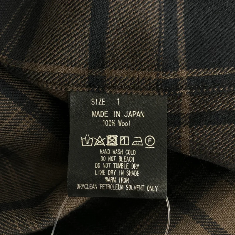 MARKAWARE / マーカウェア | 2023AW | オーガニックウール チェック オープンカラーシャツ | 1 | メンズ
