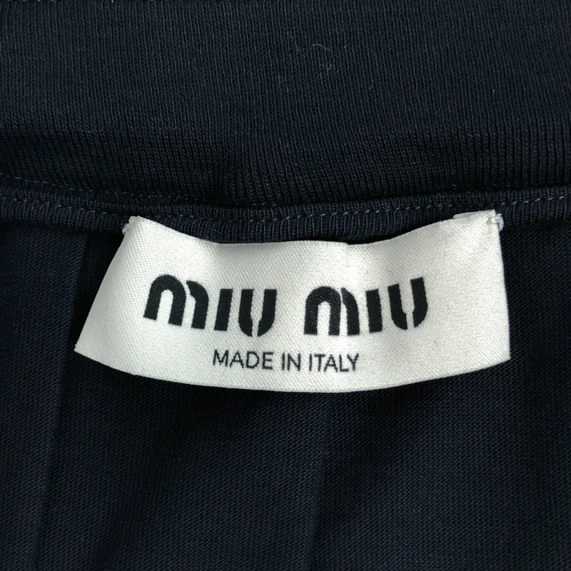 miu miu / ミュウミュウ | 2025 | プリーツ加工 ガーメントダイ ジャージー スカート | XS | レディース