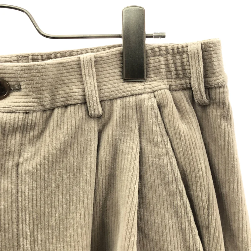 Gymphlex / ジムフレックス | ニットコーデュロイ 2プリーツパンツ | L | メンズ
