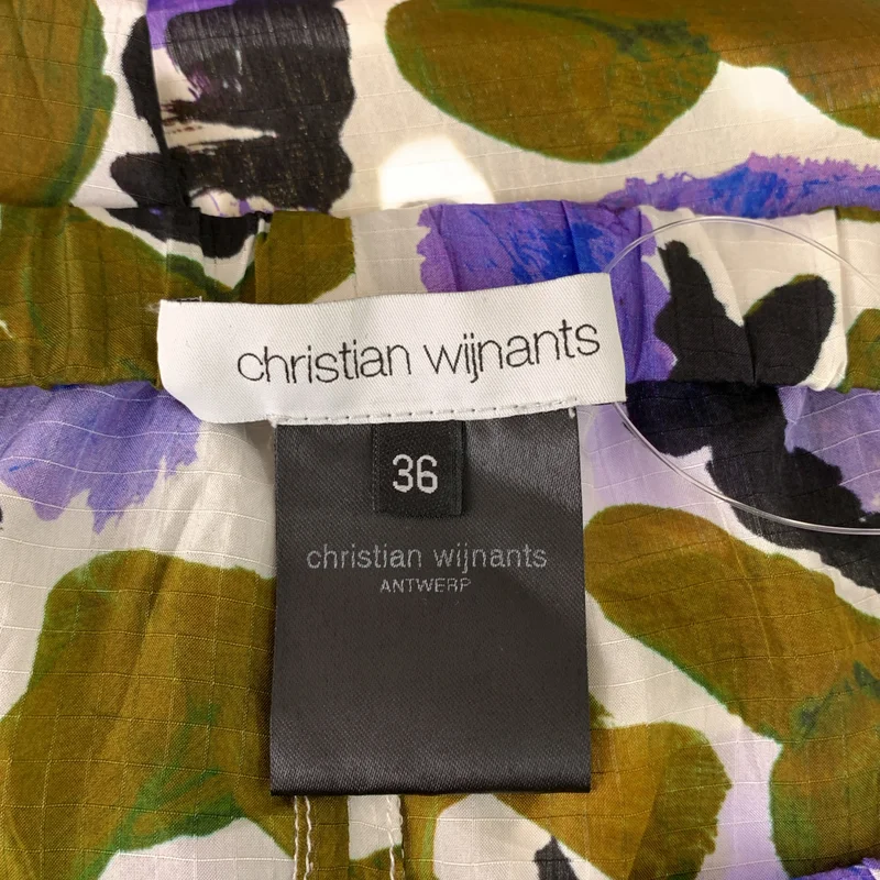 Christian Wijnants / クリスチャンワイナンツ | シルク ペイントプリント ロングスカート | 36 | レディース