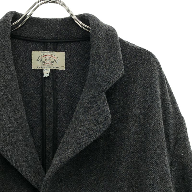 ARMANI JEANS / アルマーニジーンズ | ウール チェスターコート | 48 | メンズ