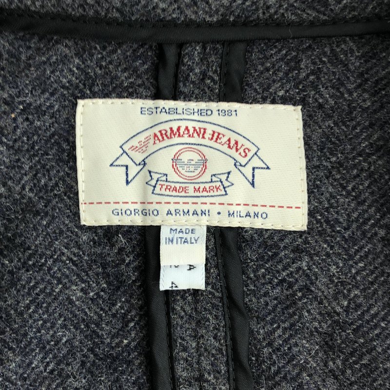 ARMANI JEANS / アルマーニジーンズ | ウール チェスターコート | 48 | メンズ