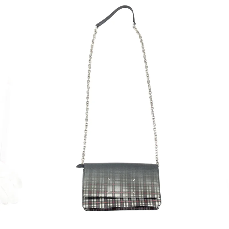 Maison Margiela / メゾンマルジェラ | 2022SS | レザー チェックプリント チェーンウォレット |