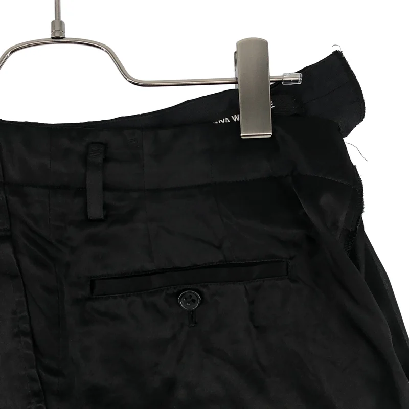 JUNYA WATANABE COMME des GARCONS / ジュンヤワタナベ | 2007AW | レーヨンサテン パンツレイヤード シアープリーツスカート | S | レディース