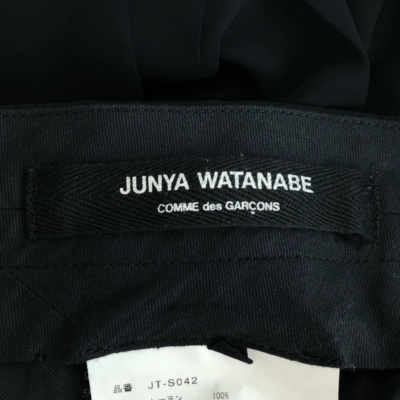 JUNYA WATANABE COMME des GARCONS / ジュンヤワタナベ | 2007AW | レーヨンサテン パンツレイヤード シアープリーツスカート | S | レディース