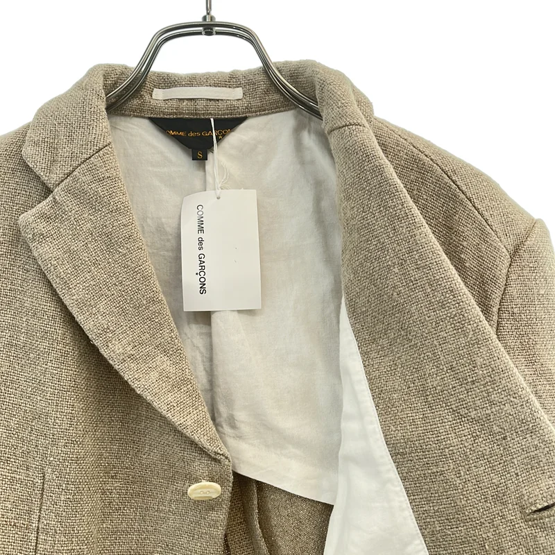 COMME des GARCONS / コムデギャルソン | 2026SS | リネン ダブルスリーブ テーラードジャケット | S | レディース