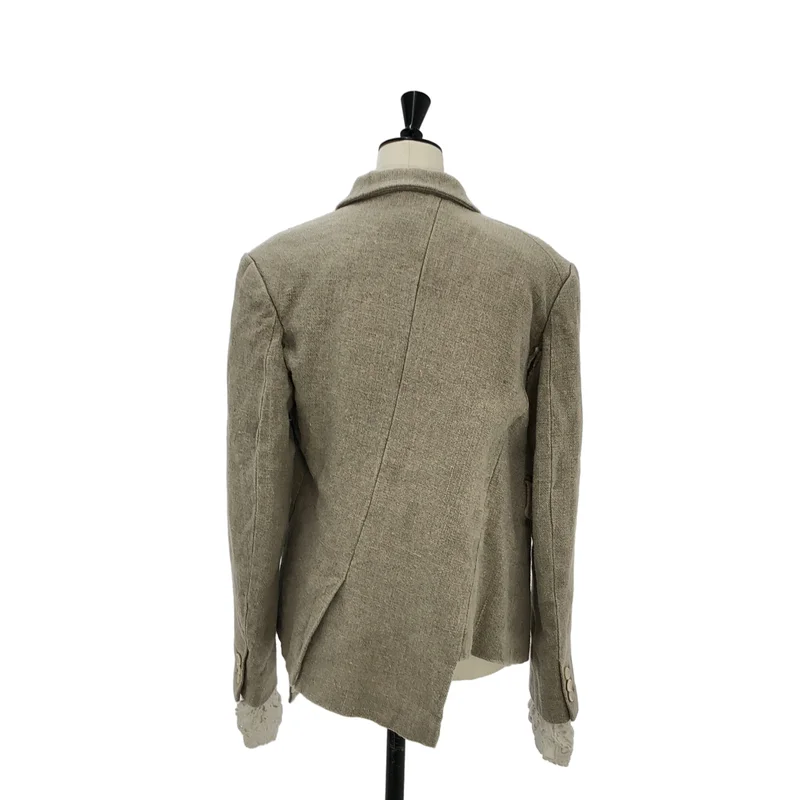 COMME des GARCONS / コムデギャルソン | 2026SS | リネン ダブルスリーブ テーラードジャケット | S | レディース