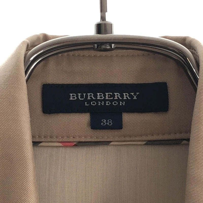 BURBERRY LONDON / バーバリーロンドン | コットンギャバジン ノースリーブ トレンチワンピース | 38 | レディース