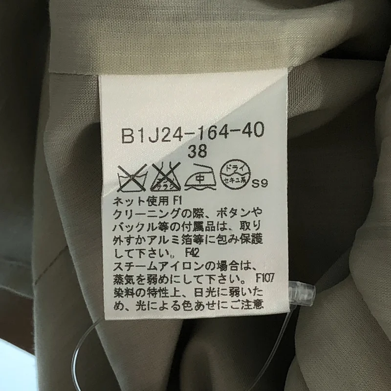 BURBERRY LONDON / バーバリーロンドン | コットンギャバジン ノースリーブ トレンチワンピース | 38 | レディース