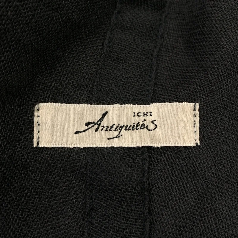 ICHI Antiquites / イチアンティークス | リネン ボタンレス  ロングガウン |