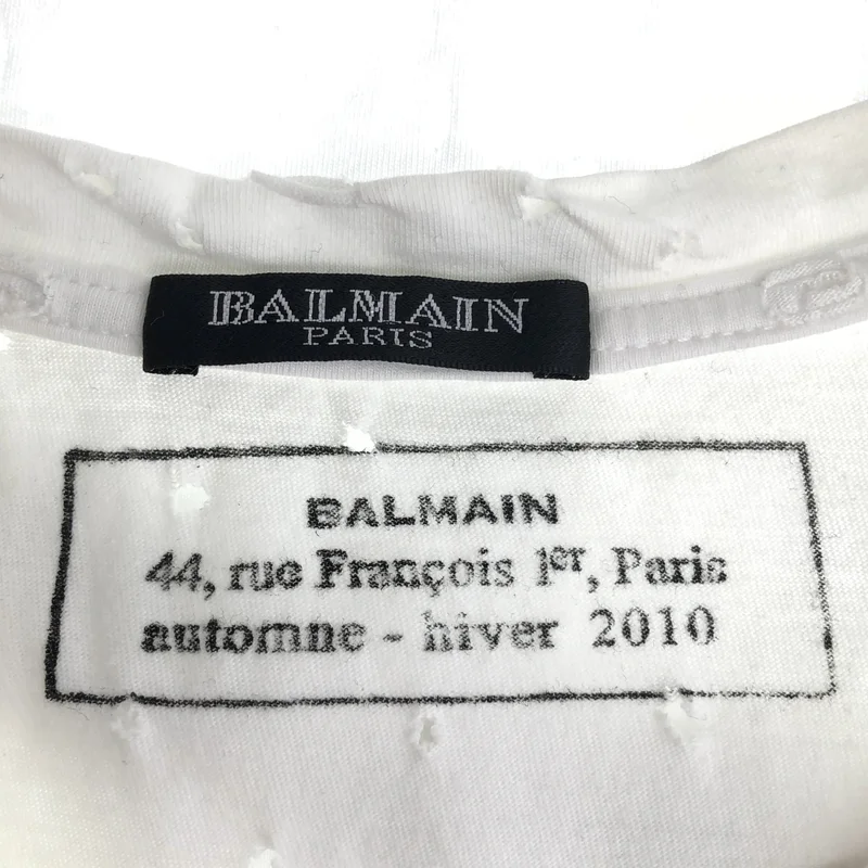 BALMAIN / バルマン | コットン デストロイ カットソー | 36 | メンズ