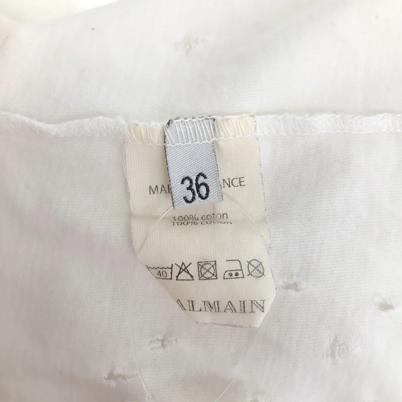 BALMAIN / バルマン | コットン デストロイ カットソー | 36 | メンズ