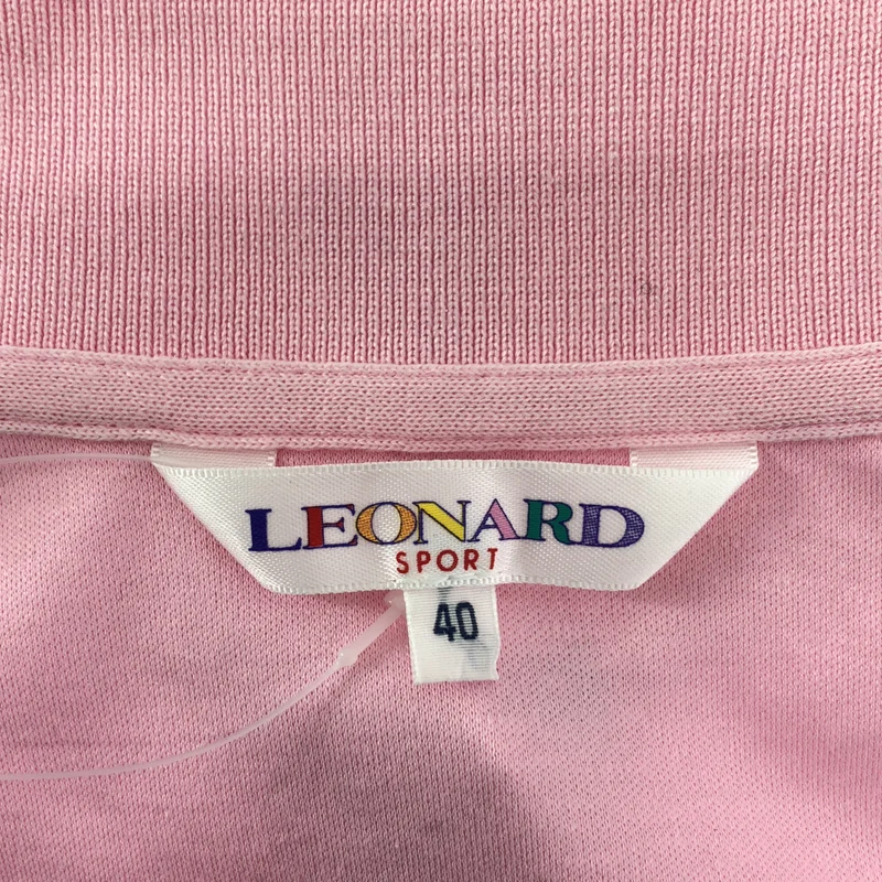 LEONARD / レオナール | Cotton Flower Embroidery Polo Shirt | 40