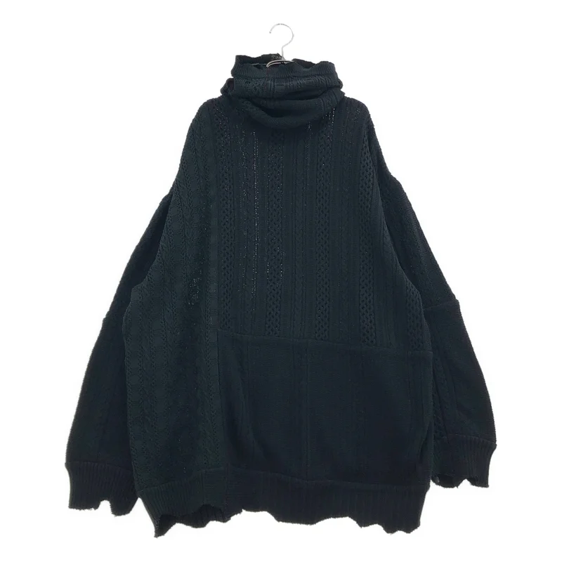 TAKAHIROMIYASHITA The Soloist / タカヒロミヤシタザソロイスト | 2021SS | not turtleneck sweater パッチワーク タートルネックニット |
