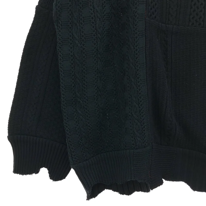 TAKAHIROMIYASHITA The Soloist / タカヒロミヤシタザソロイスト | 2021SS | not turtleneck sweater パッチワーク タートルネックニット |