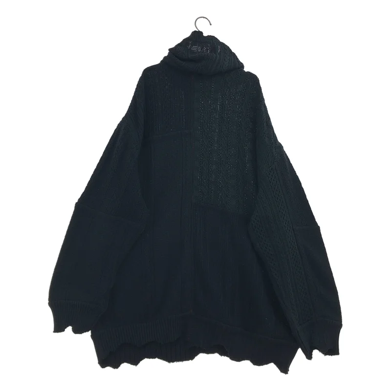TAKAHIROMIYASHITA The Soloist / タカヒロミヤシタザソロイスト | 2021SS | not turtleneck sweater パッチワーク タートルネックニット |