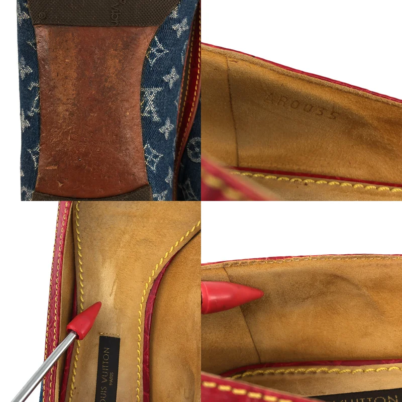 Louis Vuitton / ルイヴィトン | デニム モノグラム フラットバレエシューズ | 36 | レディース