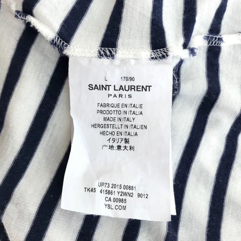 SAINT LAURENT PARIS / サンローランパリ | ボーダーTシャツ | L | レディース