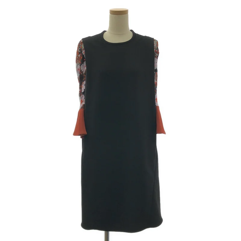 Mame Kurogouchi ボタニカルレーススリーブワンピース Mame Kurogouchi / マメクロゴウチ | Botanical Lace Sleeves I-Line