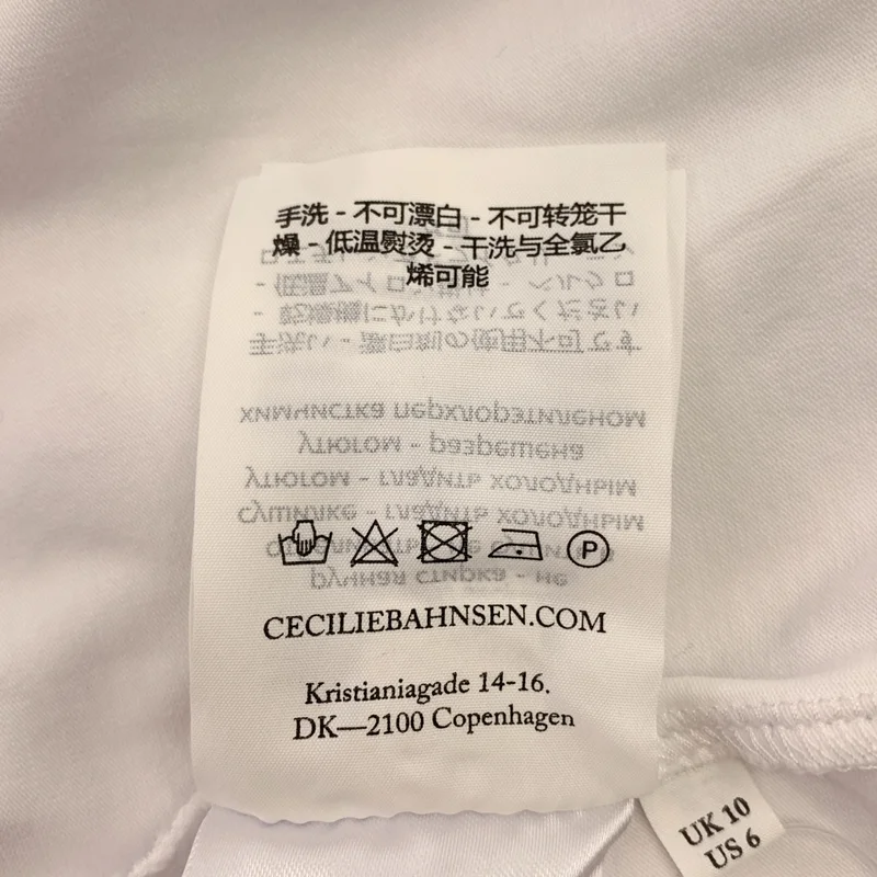 Cecilie Bahnsen / セシリーバンセン | コットン バックオープン ギャザー カットソー | 10 | レディース