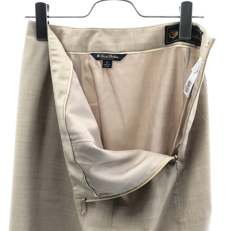 BROOKS BROTHERS / ブルックスブラザーズ | Loro Piana / ロロピアーナ ウール タイトスカート | 4 | レディース