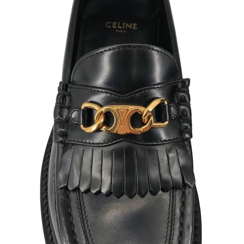 CELINE / セリーヌ | マーガレット トリオンフ フリンジ ローファー | 37 | レディース