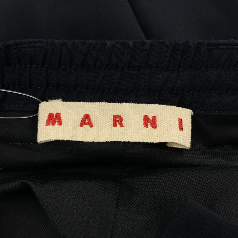 MARNI / マルニ | ドローストリング ウールトロピカルシャーリング1Pテーパードパンツ | 46 | メンズ