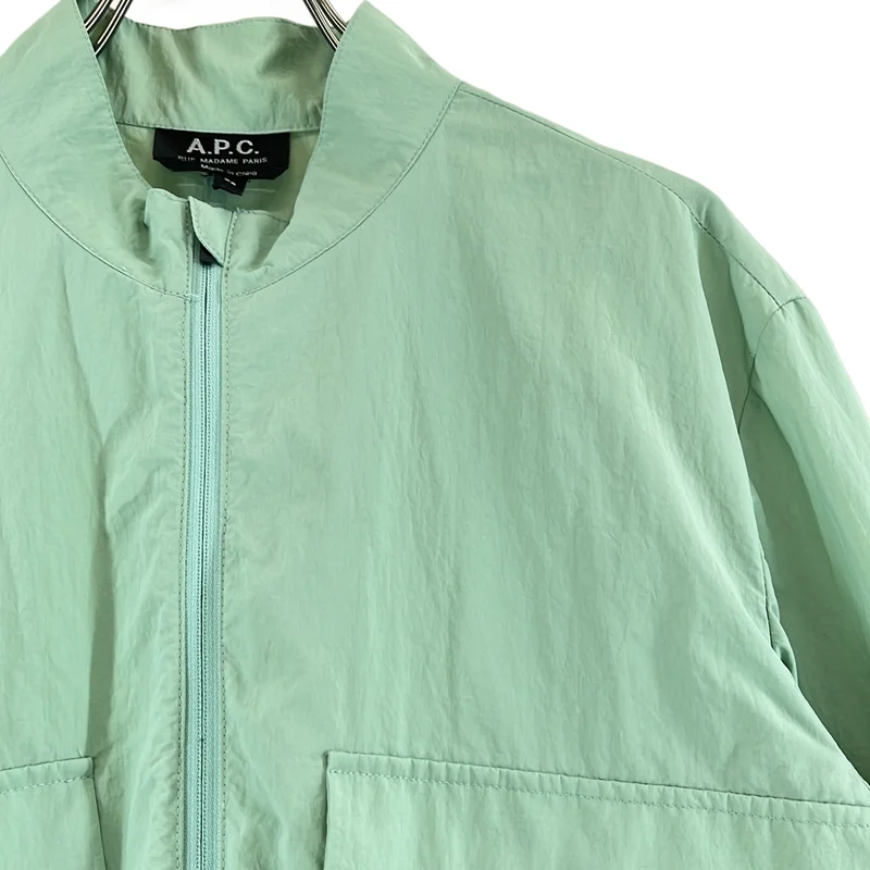 A.P.C. / アーペーセー | ナイロン ラバーロゴ ジャケット | 36 | レディース