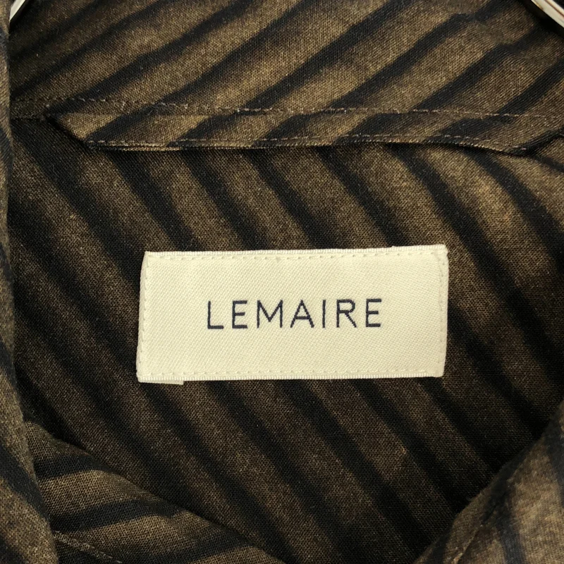 LEMAIRE / ルメール | レーヨン ストライプ プリントシャツ | 46 | メンズ