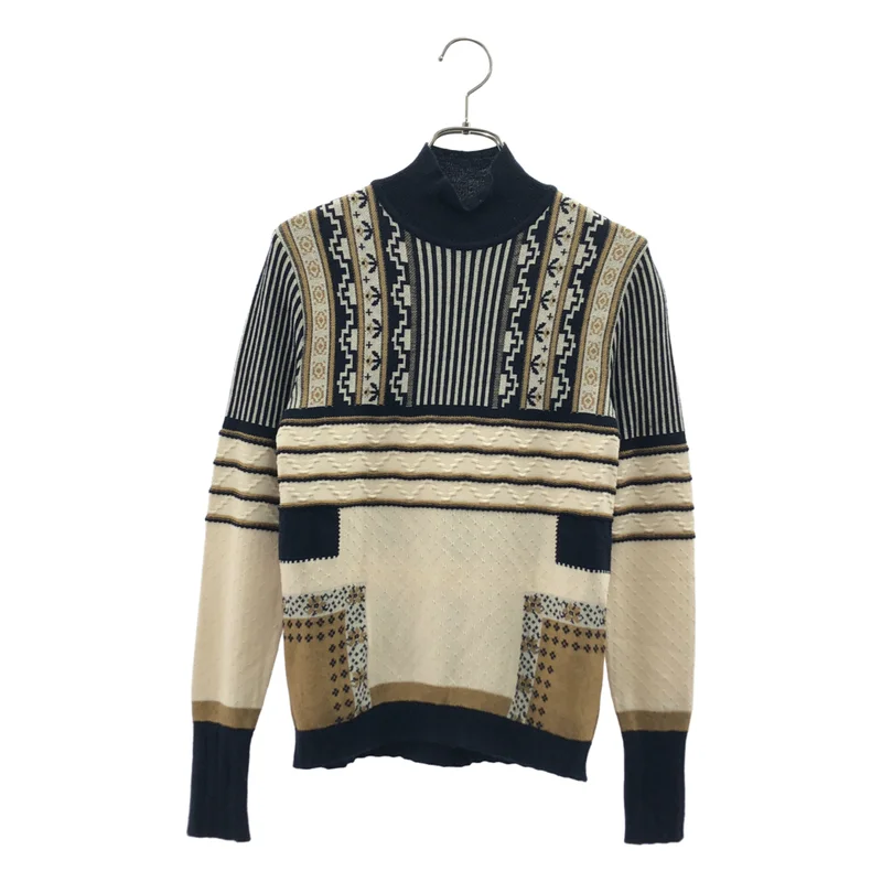 Mame Kurogouchi / マメクロゴウチ | PEDICEL JACQUARD PULLOVER ハイネック ニット | 1 | レディース