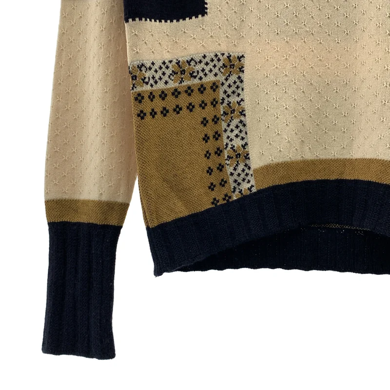 Mame Kurogouchi / マメクロゴウチ | PEDICEL JACQUARD PULLOVER ハイネック ニット | 1 | レディース