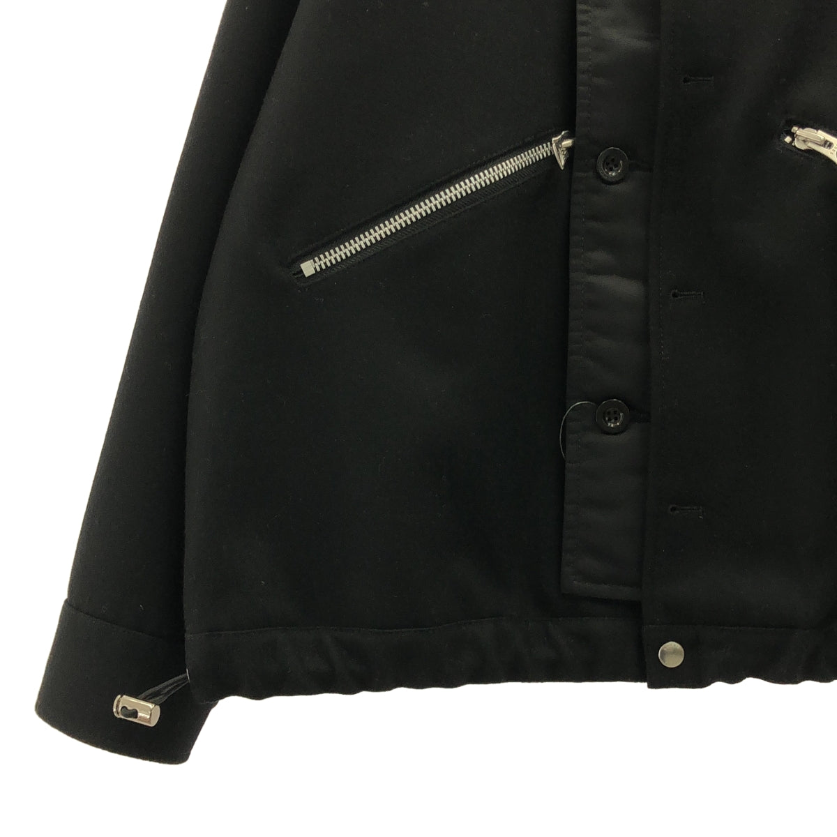 sacai / サカイ | 2023AW | Wool Melton Blouson / ウール オーバー