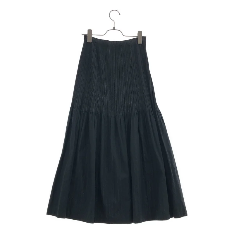 PLEATS PLEASE ISSEY MIYAKE / プリーツプリーズイッセイミヤケ | プリーツ 切替 スカート PP33-JG572 | 3 | レディース