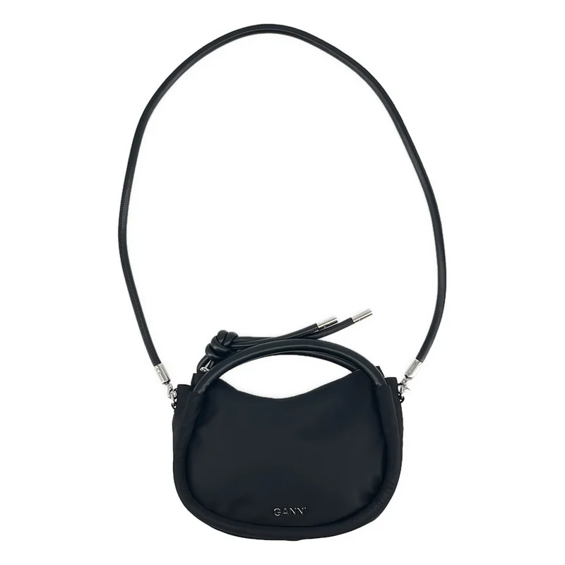 Ganni / ガニー | Knot Mini Bag / 2way ショルダー付き ロゴ クロスボディ ハンドバッグ | ONE | レディース