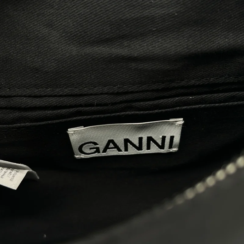 Ganni / ガニー | Knot Mini Bag / 2way ショルダー付き ロゴ クロスボディ ハンドバッグ | ONE | レディース