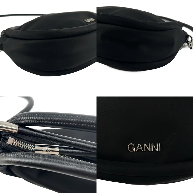 Ganni / ガニー | Knot Mini Bag / 2way ショルダー付き ロゴ クロスボディ ハンドバッグ | ONE | レディース