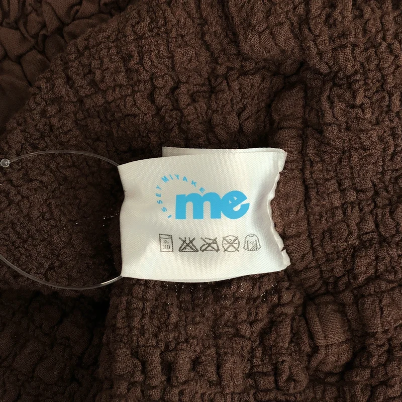 me ISSEY MIYAKE / ミーイッセイミヤケ | フリル装飾 シワ加工 ノーカラージャケット |