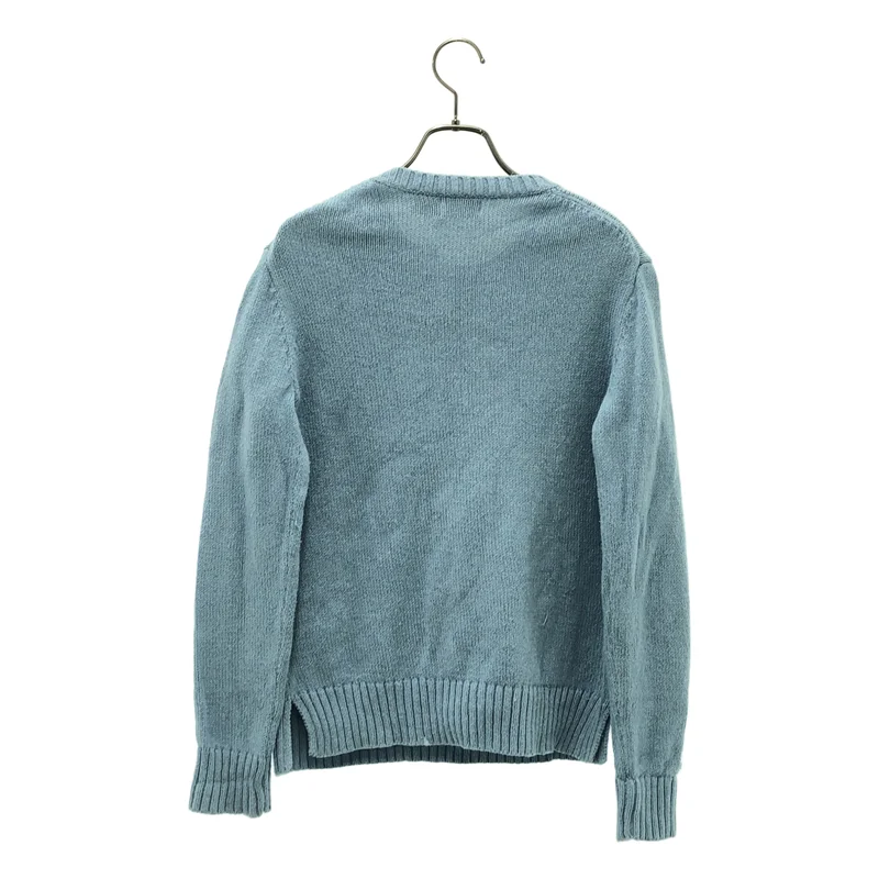 POLO RALPH LAUREN / ポロラルフローレン | ポロベア コットン リネン クルーネック ニット | S | レディース