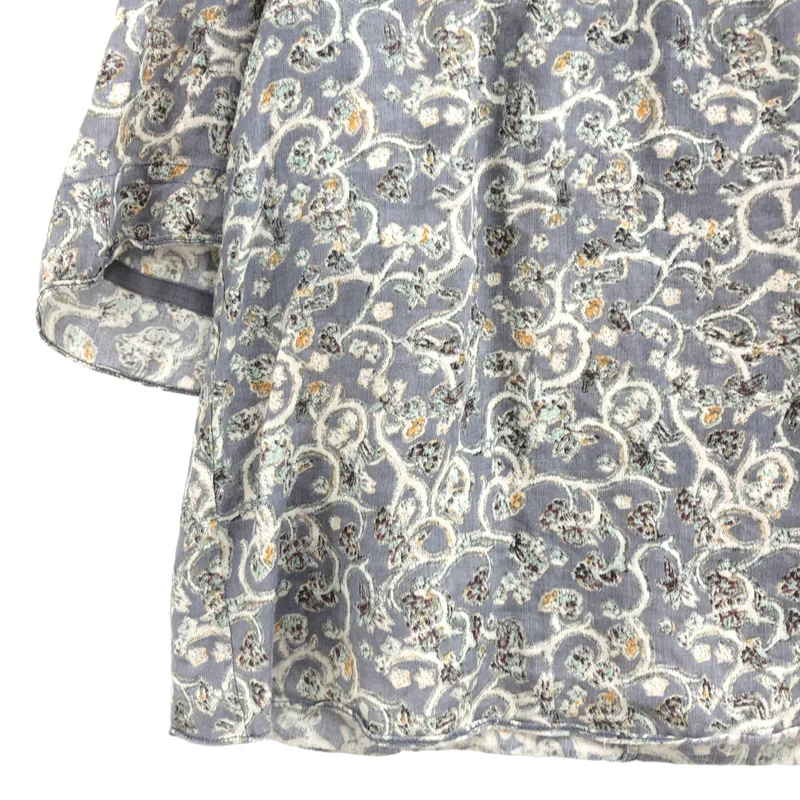 ISABEL MARANT ETOILE / イザベルマランエトワール | リネン フラワープリント 半袖ブラウス | 36 | レディース